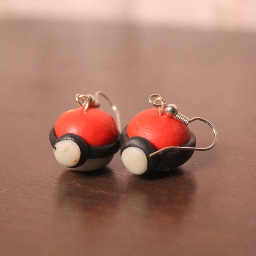 Pokeball earrings